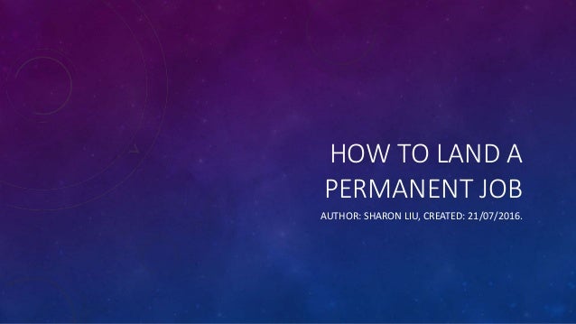 permanent job