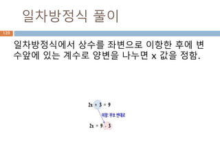 분모의 유리화120
 