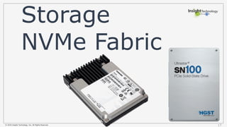 © 2016 Insight Technology, Inc. All Rights Reserved. 17
Storage
NVMe Fabric
 