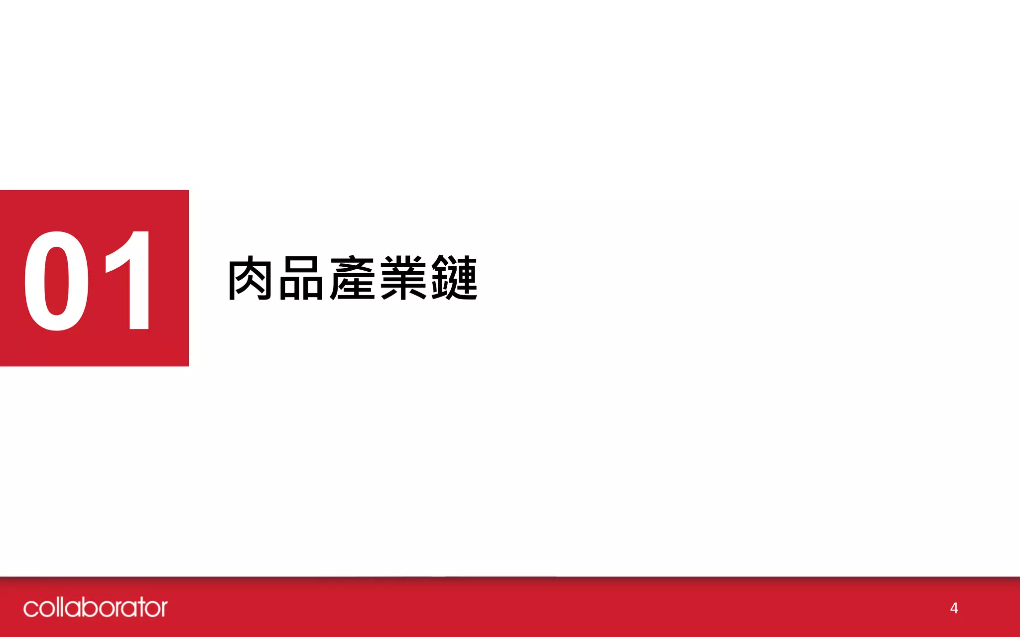 肉品產業鏈
01
4
 