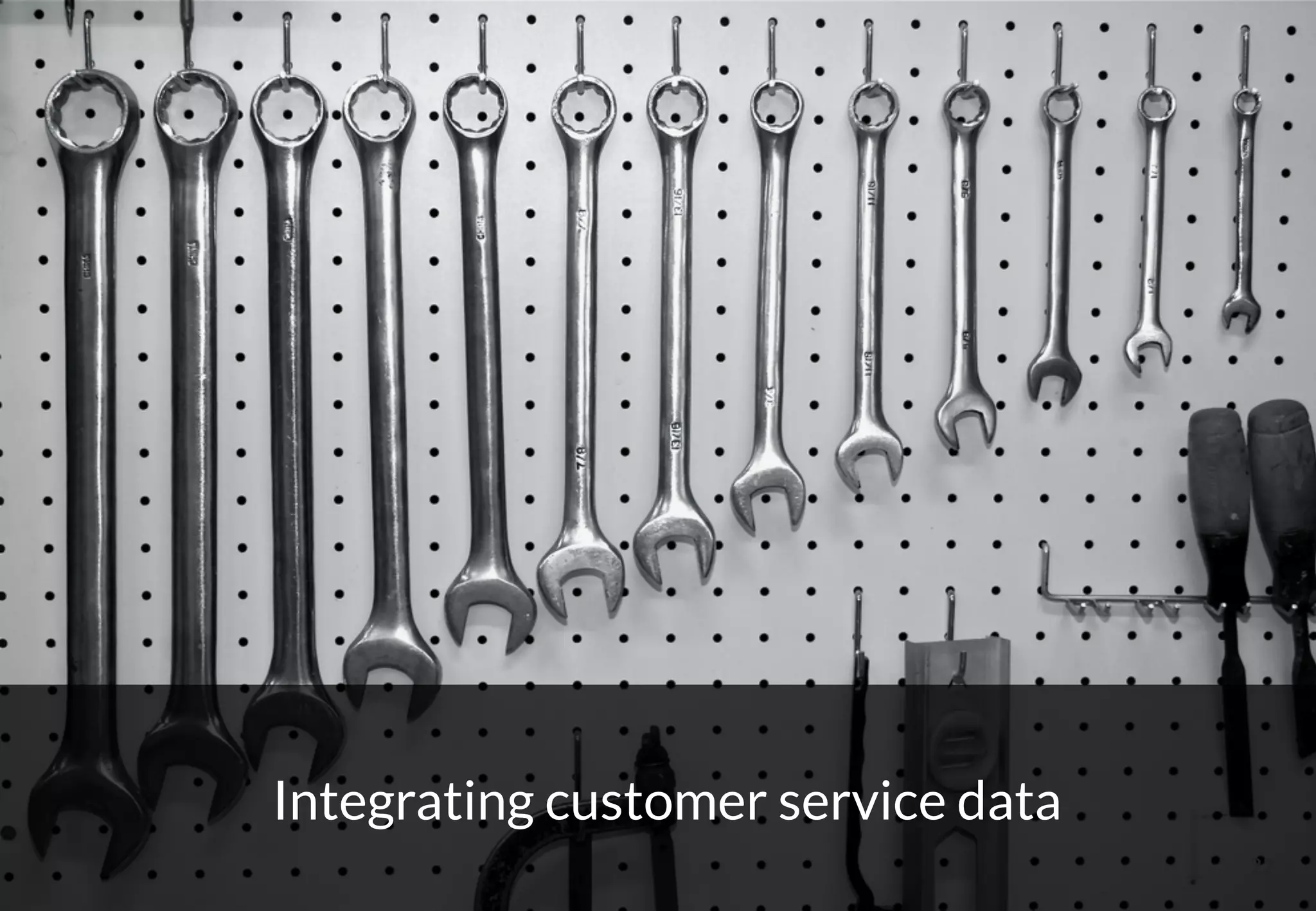 22
Integrating customer service data
 