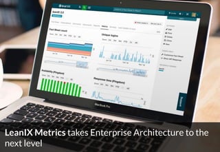 4
LeanIX Metrics takes Enterprise Architecture to the
next level
 