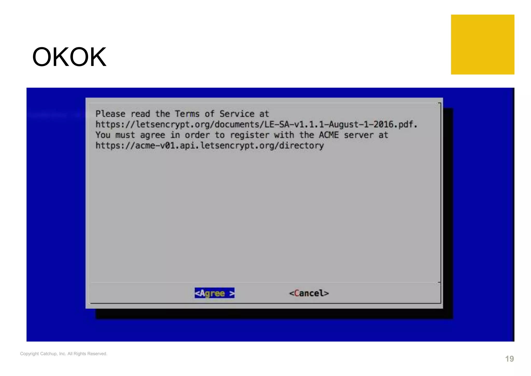 OKOK
Copyright Catchup, Inc. All Rights Reserved.
19
 