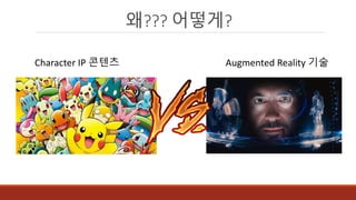 왜??? 어떻게?
Augmented Reality 기술Character IP 콘텐츠
 