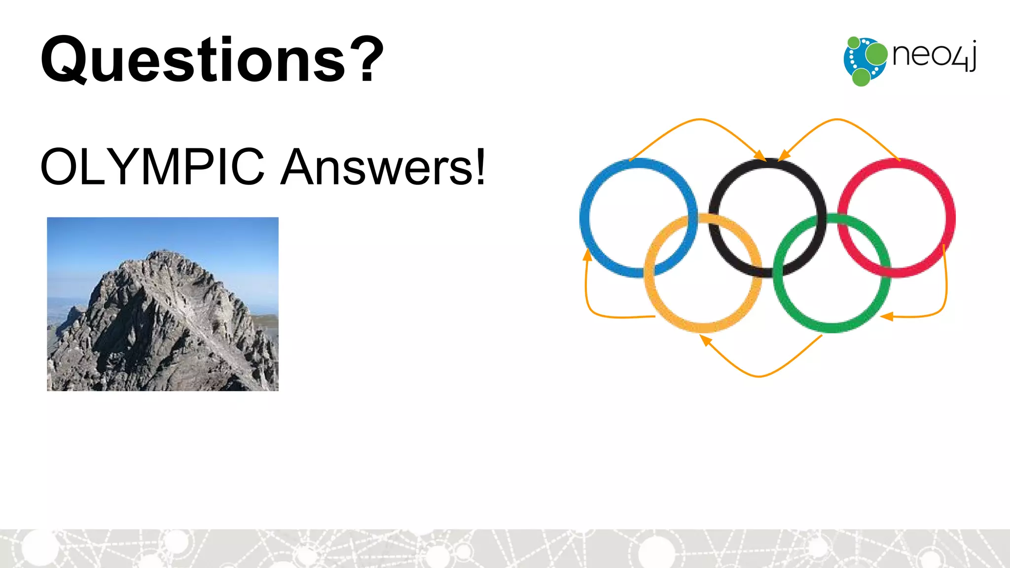 Questions?
OLYMPIC Answers!
 