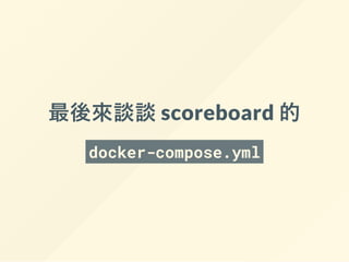 可以直接用 Docker Hub
來寫 docker-compose.yml
 