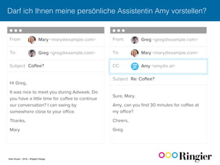 Sven Ruoss – 2016 – #Digital Change
Darf ich Ihnen meine persönliche Assistentin Amy vorstellen?!
 