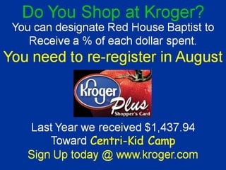 8/28/16 RHBC Announcements