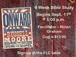 8/28/16 RHBC Announcements