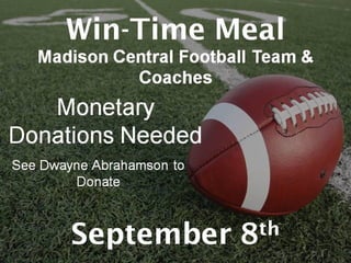 8/28/16 RHBC Announcements