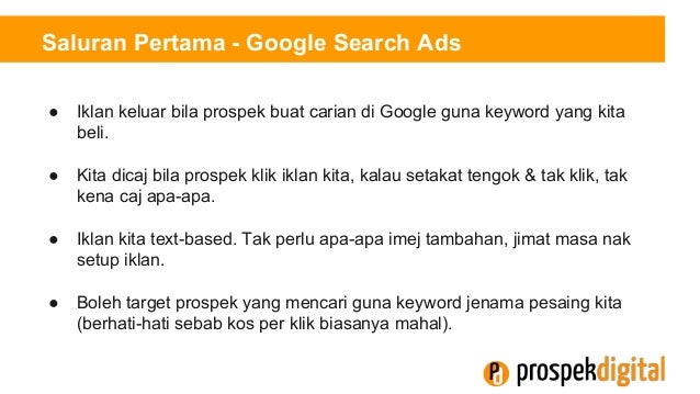 Capai Prospek Bisnes Anda di Google AdWords - eNTERWIP2016