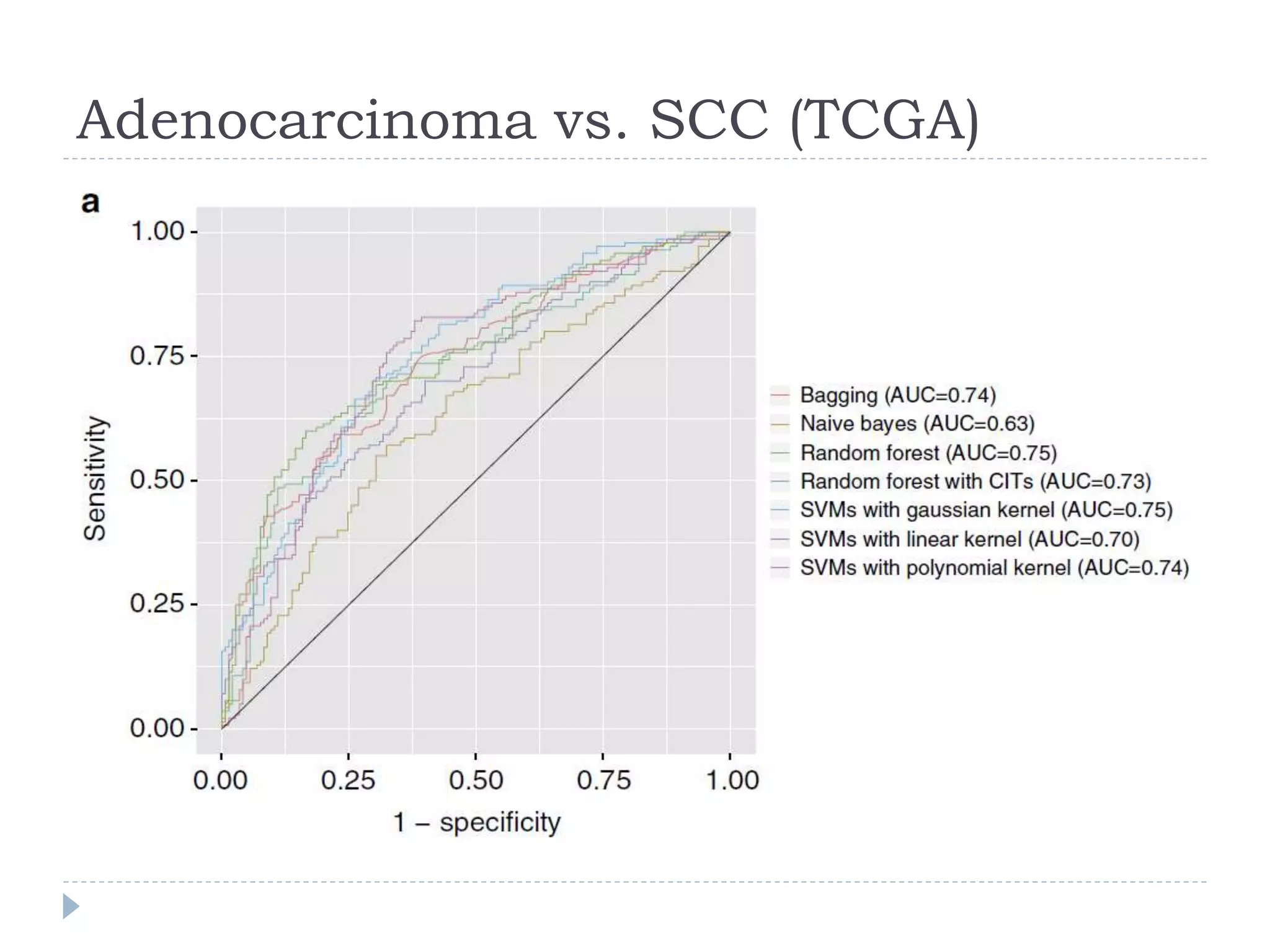 Adenocarcinoma vs. SCC (TCGA)