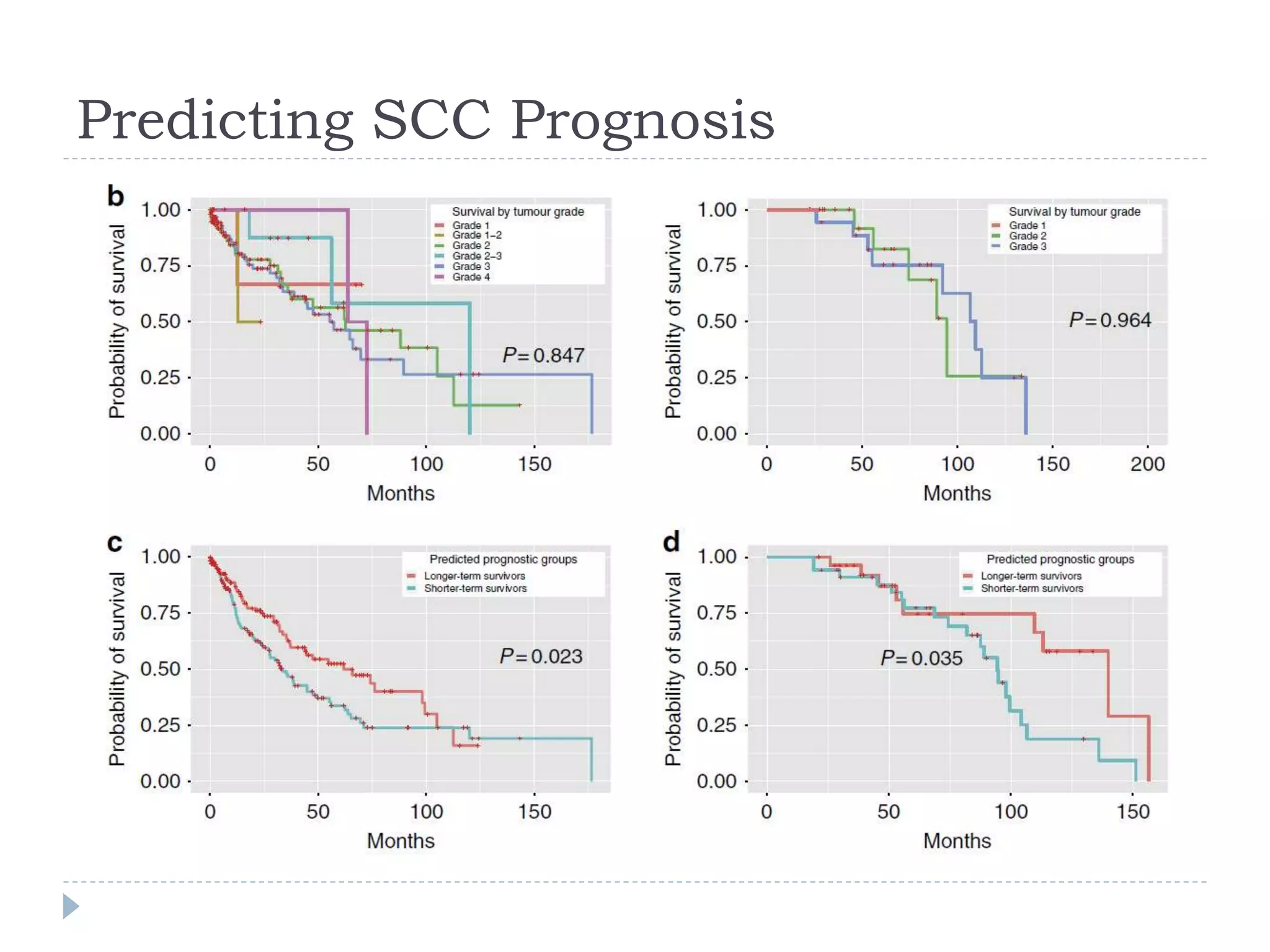 Predicting SCC Prognosis