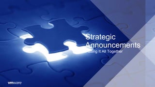 Strategic
Announcements
Putting It All Together
 
