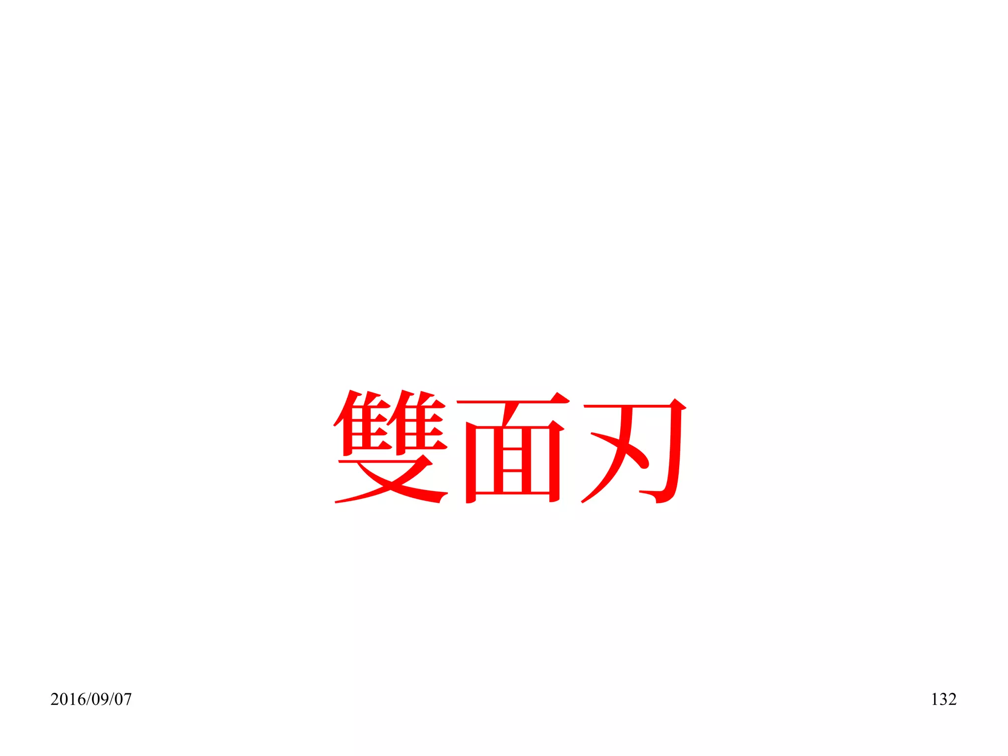 2016/09/07 132
雙面刃
 