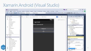Xamarin ネイティブ
10
iOS
C# UI
Shared C# App Logic
(PCL)
Android
C# UI
Windows
C# UI
Xamarin Native
ロジックのみ共通化
UIはネイティブで個別に作りこむ
 