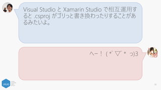 ここからは JXUG の沼に好んで入っていくアーリーア
ダプターの皆さんからいただいた実際に開発してて
遭遇したバッドノウハウを紹介していくよ！
ぽっぽー！！！
( *ﾟ▽ﾟ* っ)З
58
 