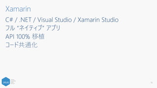 #Xamarinはいいぞ
それでも！
C# でモバイルアプリが作れる Xamarin が好き！
 