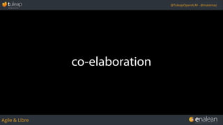 Agile & Libre
@TuleapOpenALM - @matemaz
co-elaboration
 
