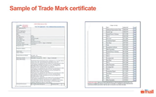 Sample of Trade Mark certificate
 