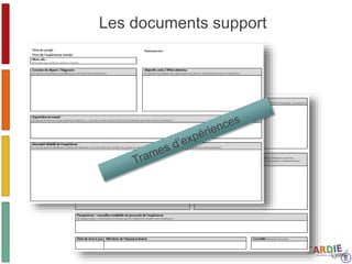 Les documents support
 