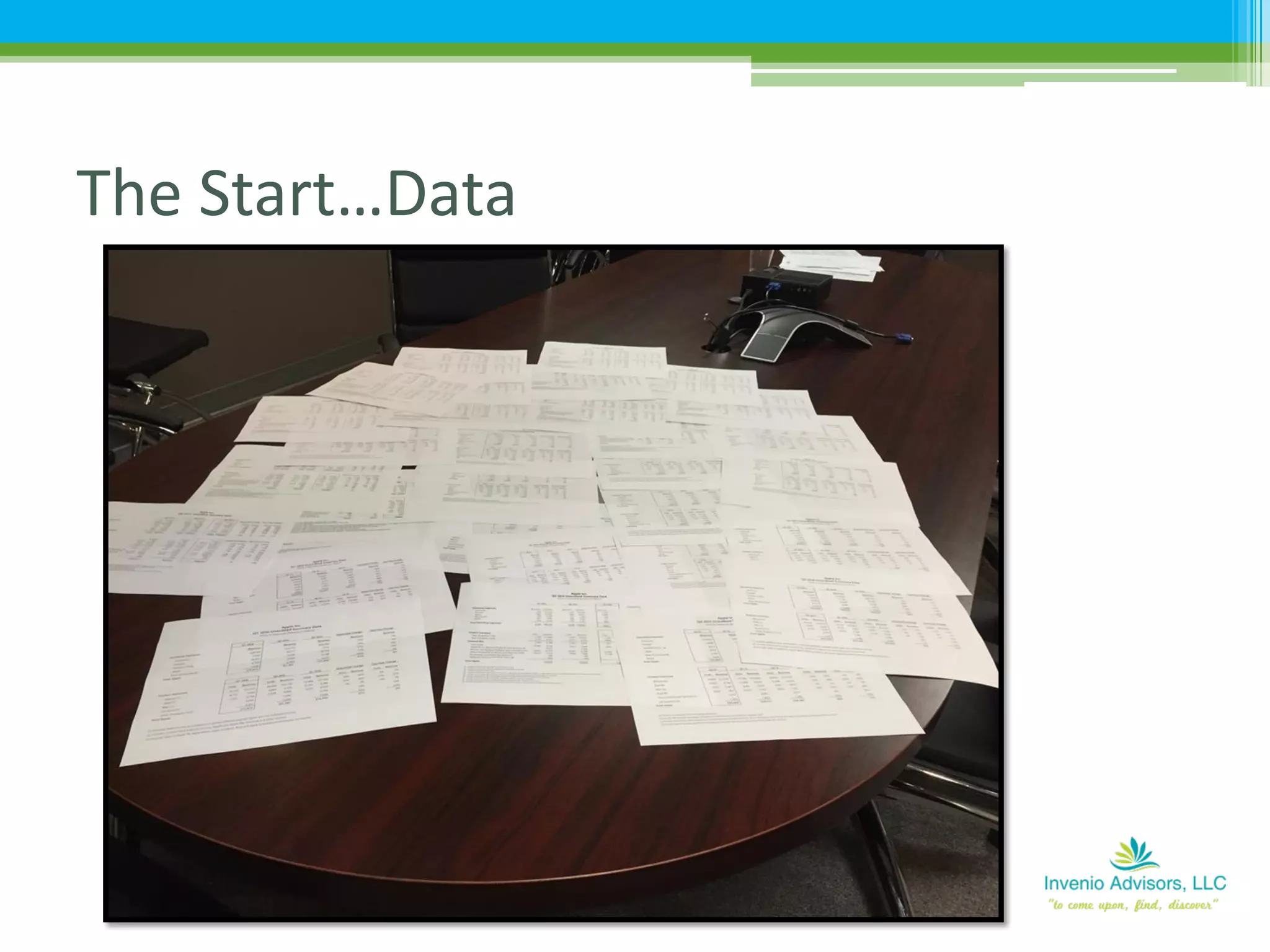 The Start…Data
 