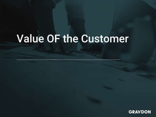 Value OF the Customer
 