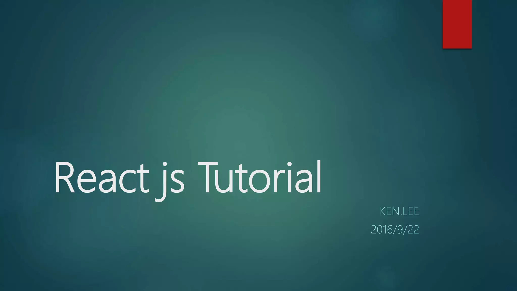 ReactJs | PPT