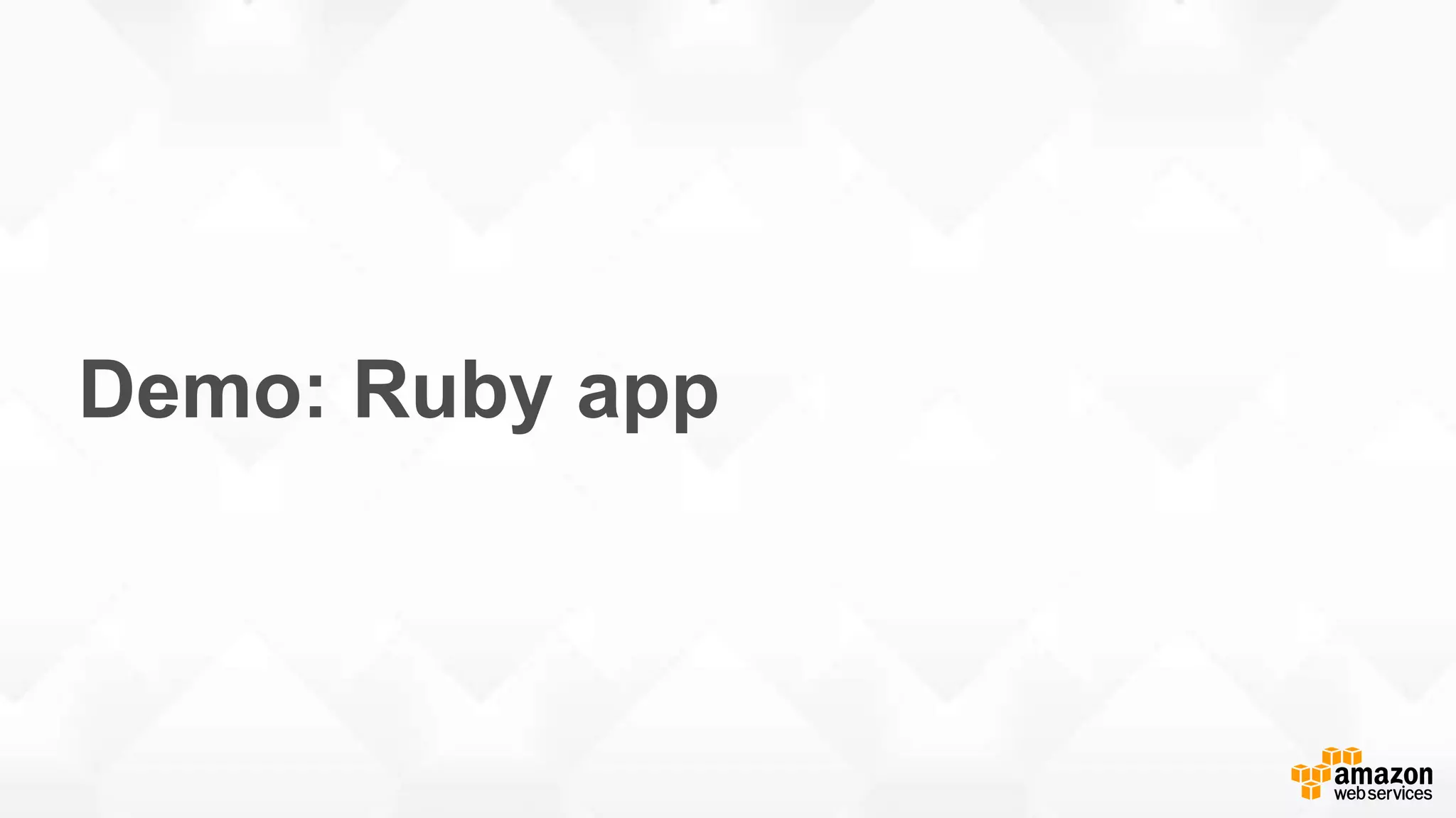 Demo: Ruby app 