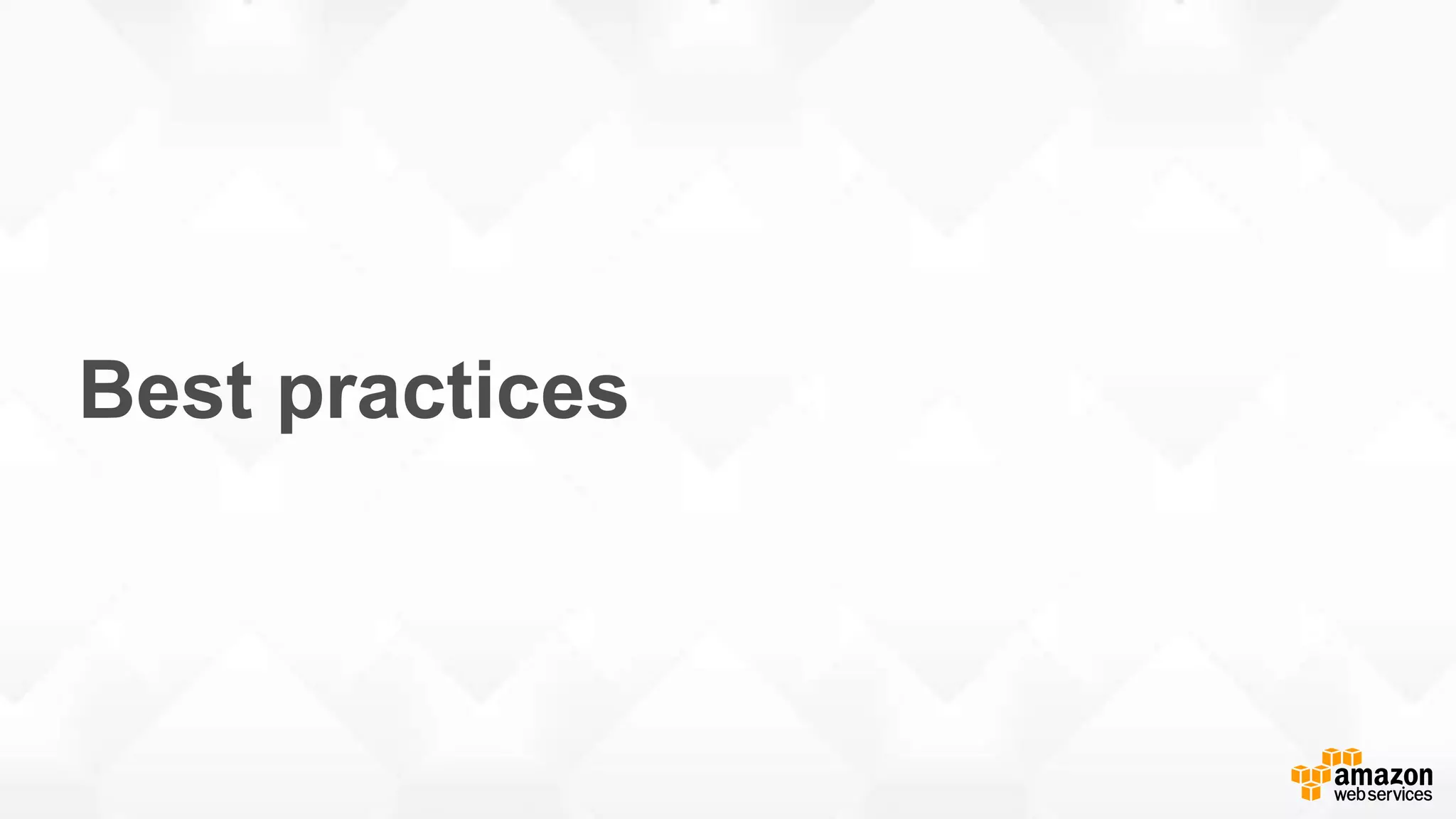 Best practices 