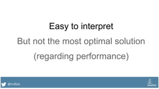 @rrafols
Easy to interpret
But not the most optimal solution
(regarding performance)
 