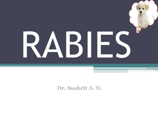 RABIES
Dr. Sushrit A. N.
 