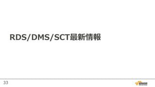 33
RDS/DMS/SCT最新情報
 