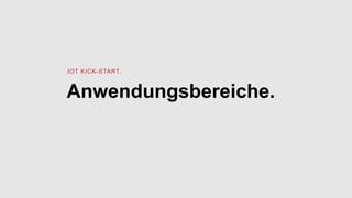 Anwendungsbereiche.
IOT KICK-START.
 