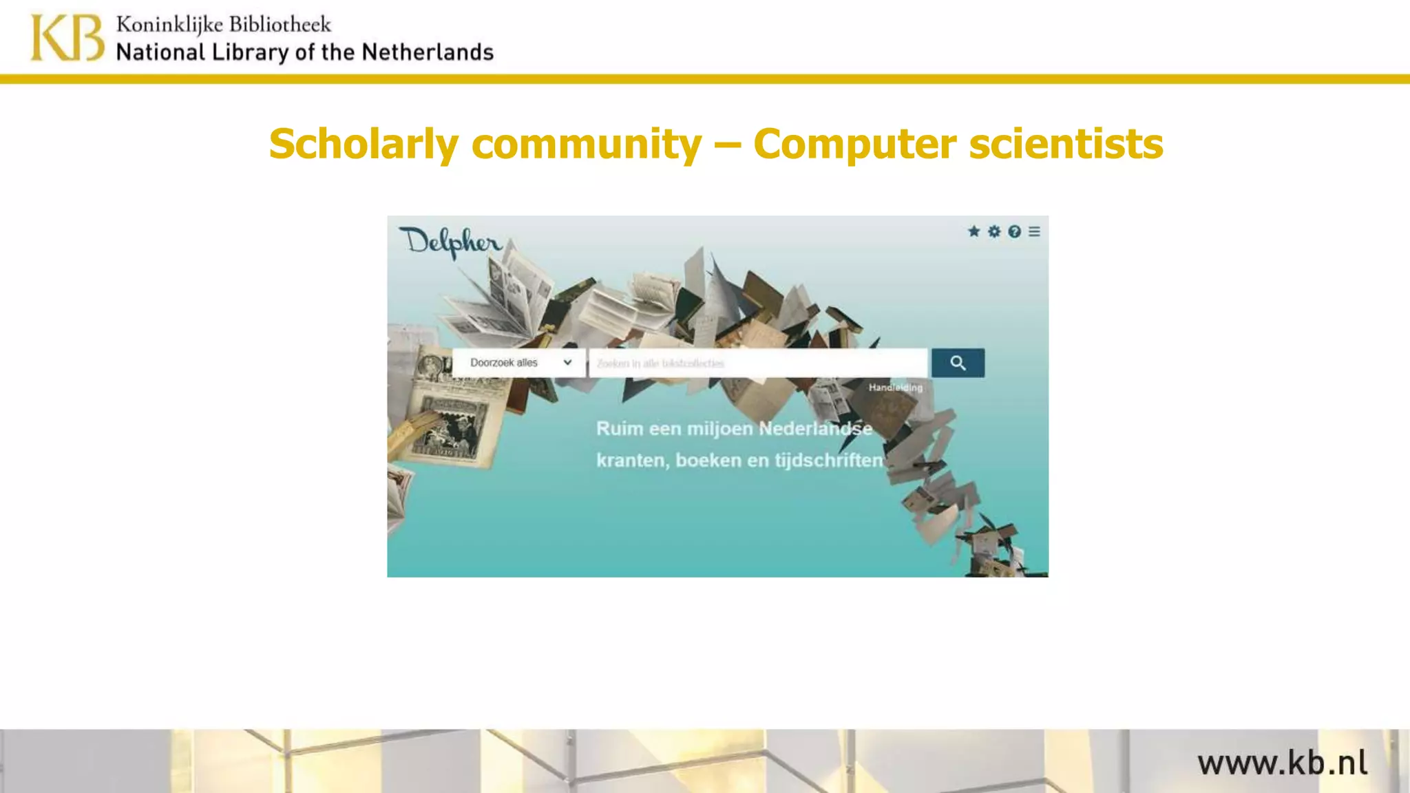 Scholarly community – Computer scientists
 