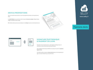 www.sellsy.fr
Paiements clients
 