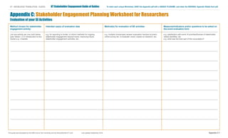 Stakeholder Engagement Guide of Guides | PDF