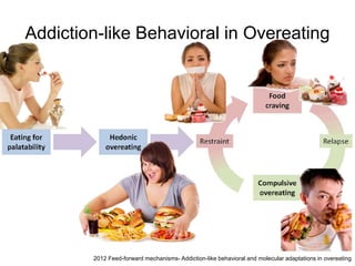 Addiction-like Behavioral in Overeating
2012 Feed-forward mechanisms- Addiction-like behavioral and molecular adaptations in overeating
 