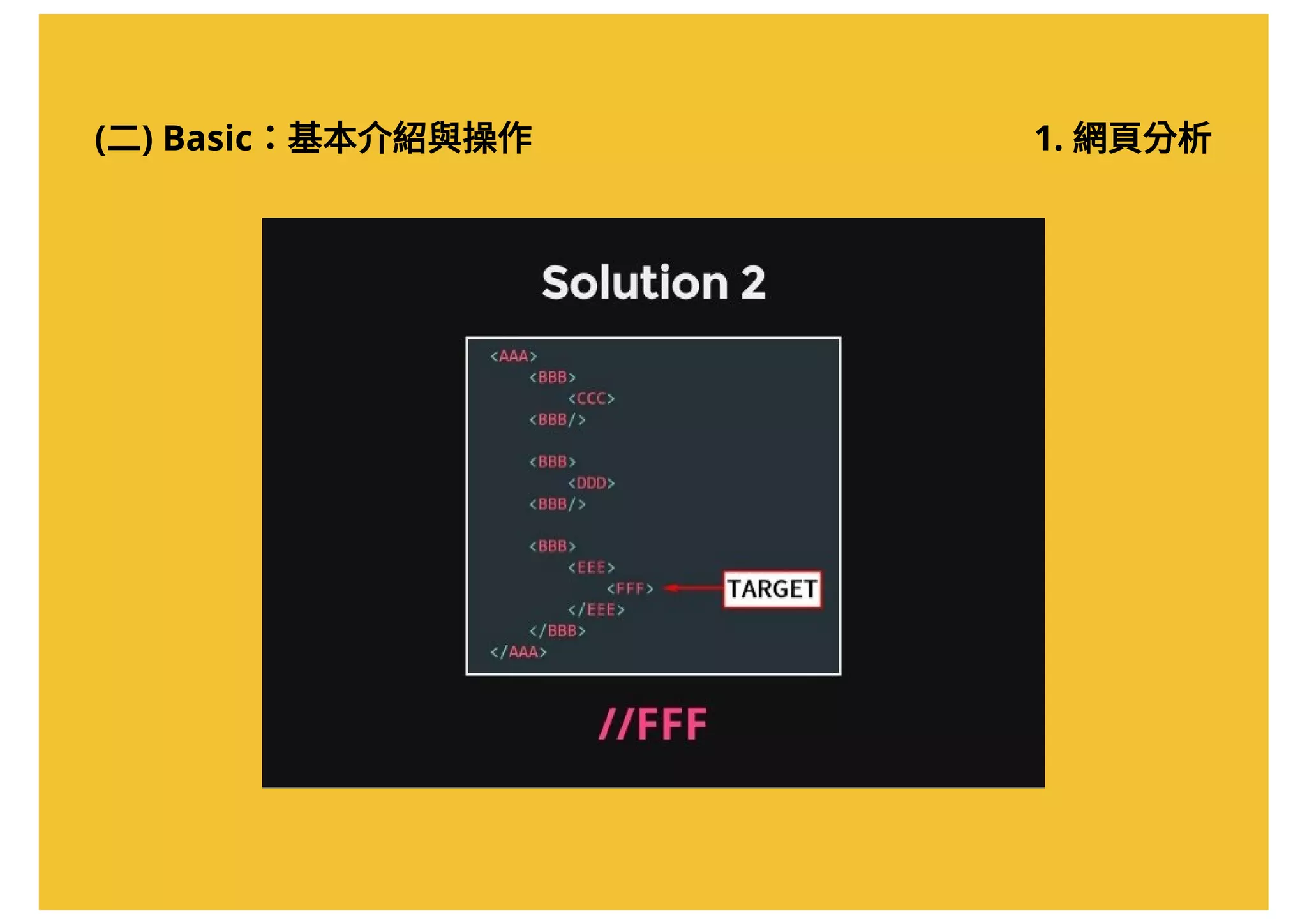 (二) Basic：基本介紹與操作 1. 網頁分析
 