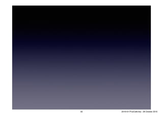 33 20161017FooCafé.key - 28 October 2016
 