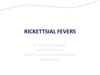 Dr. Sushrit A. Neelopant
Assistant Professor,
Department of Community Medicine
RIMS, Raichur