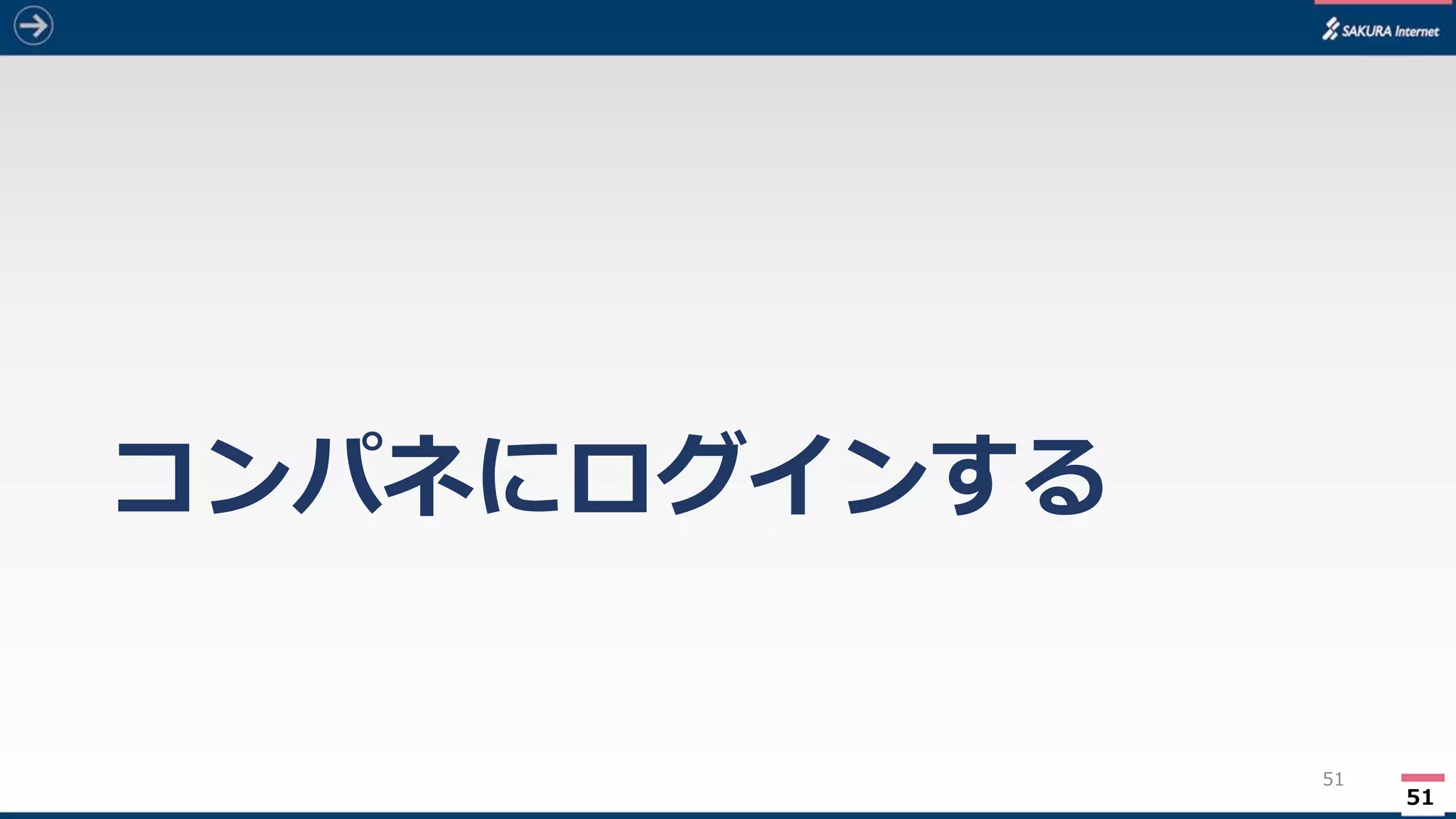 51
コンパネにログインする
51
 
