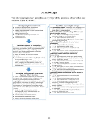 iii
JC-HAMO Logic
The following logic chart provides an overview of the principal ideas within key
sections of the JC-HAMO.
 