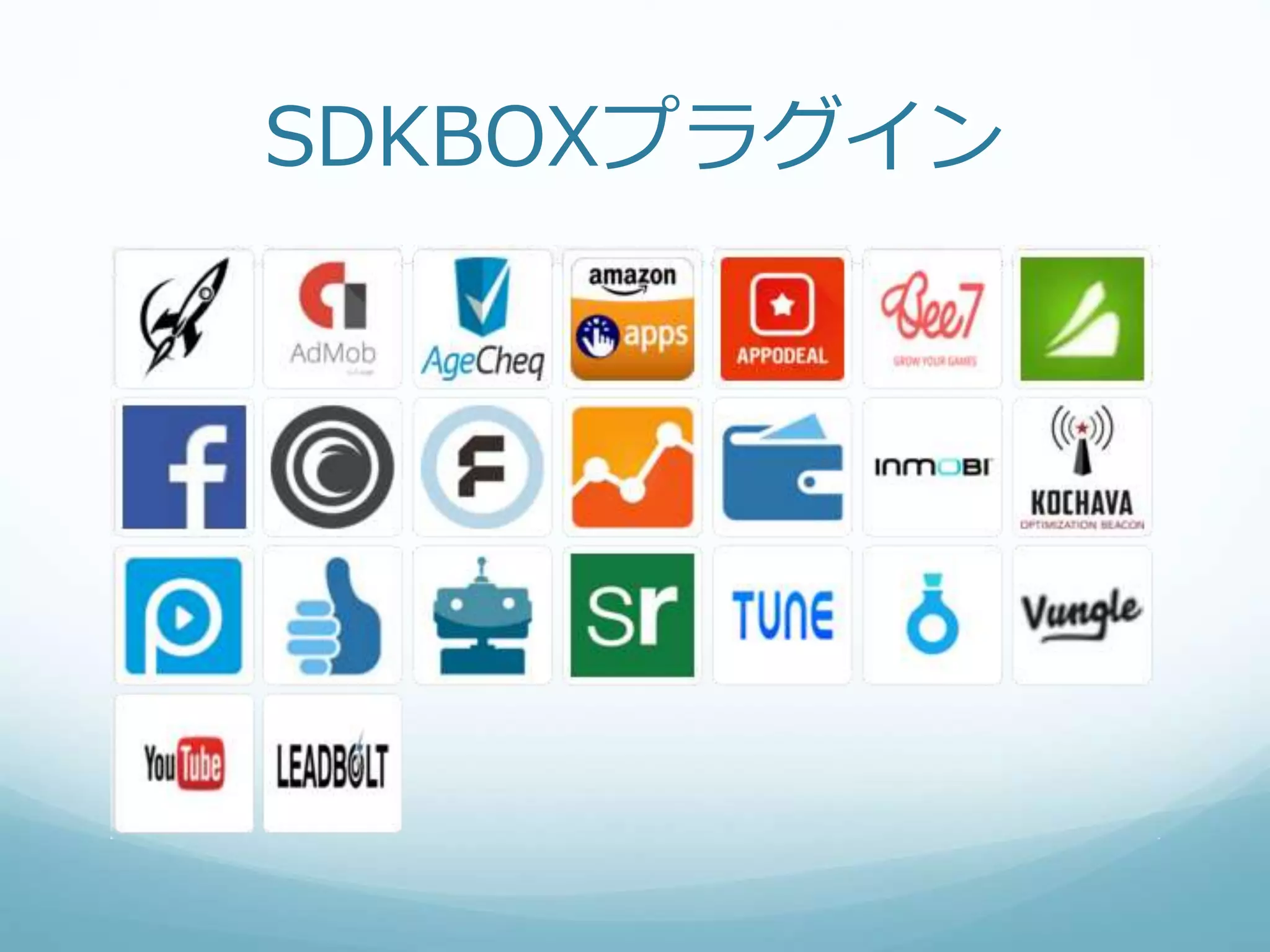 SDKBOXプラグイン
 