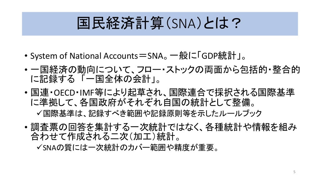 国民経済計算(SNA) と基準改定 -2008SNAへの対応-国民経済計算(SNA) と基準改定 -2008SNAへの対応-