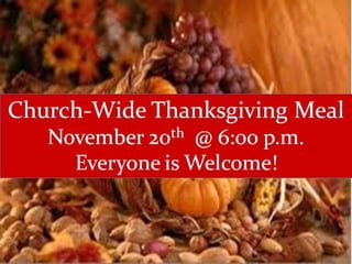 RHBC 10/23 Announcements