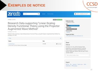 EXEMPLES DE NOTICE
27
 