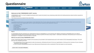 Questionnaire
© WISER 2015 www.cyberwiser.eu - @cyberwiser 10
 