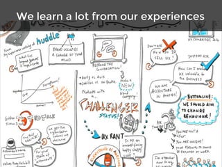 We learn a lot from our experiences
 