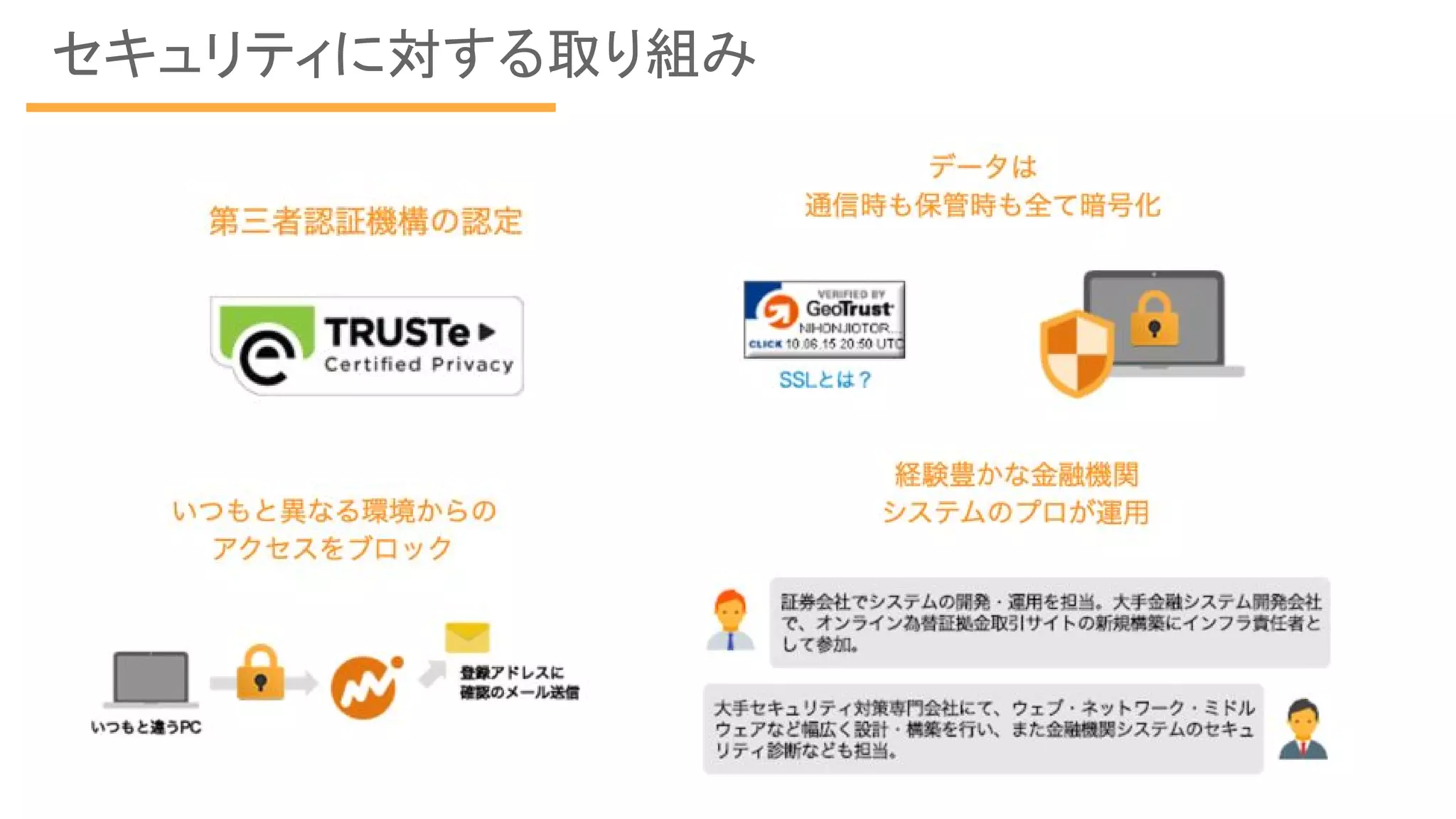 セキュリティに対する取り組み
 